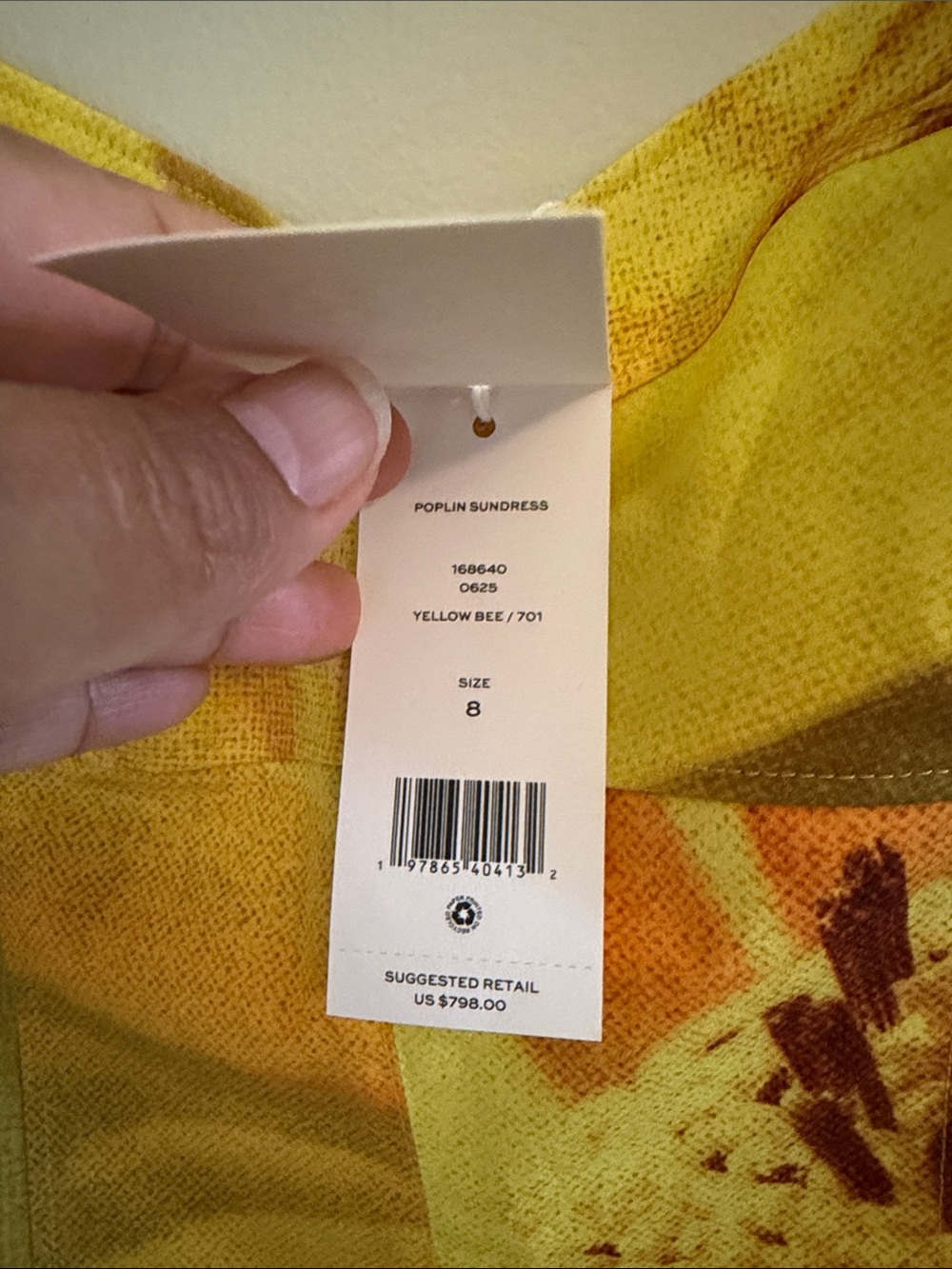 Tory Burch POPLIN SUNDRESS SIZE 8 ๐ - Picture 11 of 13